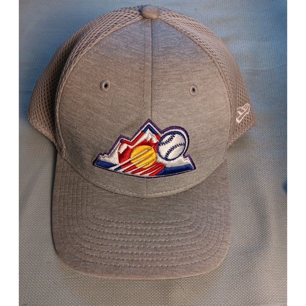 Colorado Rockies New Era 39THIRTY Authentic Fitted Grey Medium-Large-Sold OUT